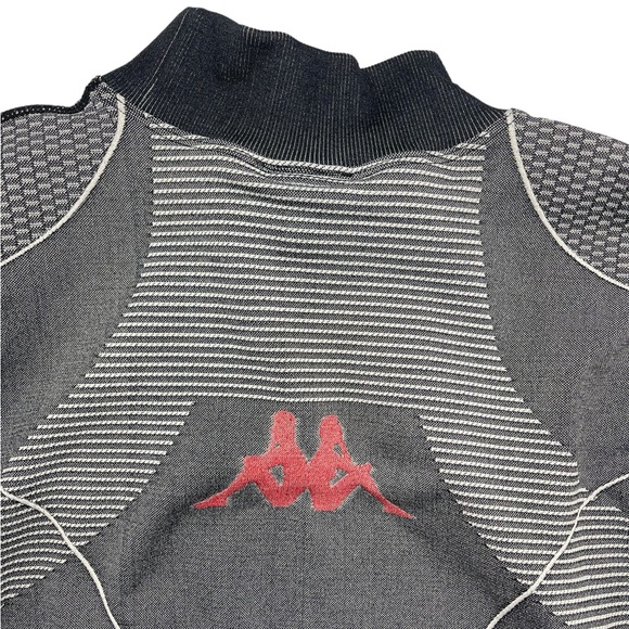 Kappa Jaworzno Fitted Long Sleeve Top Gray Base Layer Training Pullover NEW - Picture 10 of 16